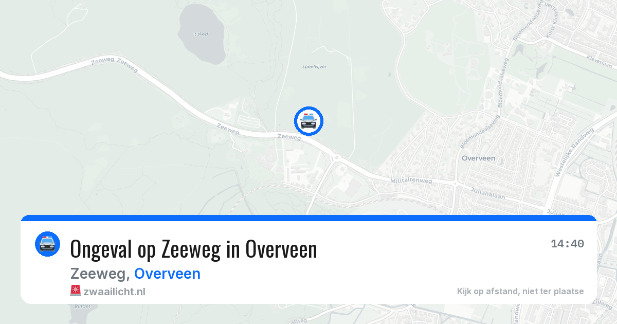 Ongeval op Zeeweg in Overveen — 7 apr 2026
