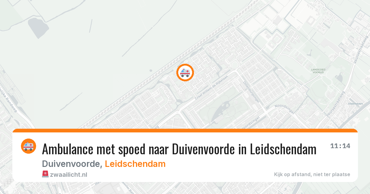 Ambulance met spoed naar Duivenvoorde in Leidschendam — 5 mei 2026
