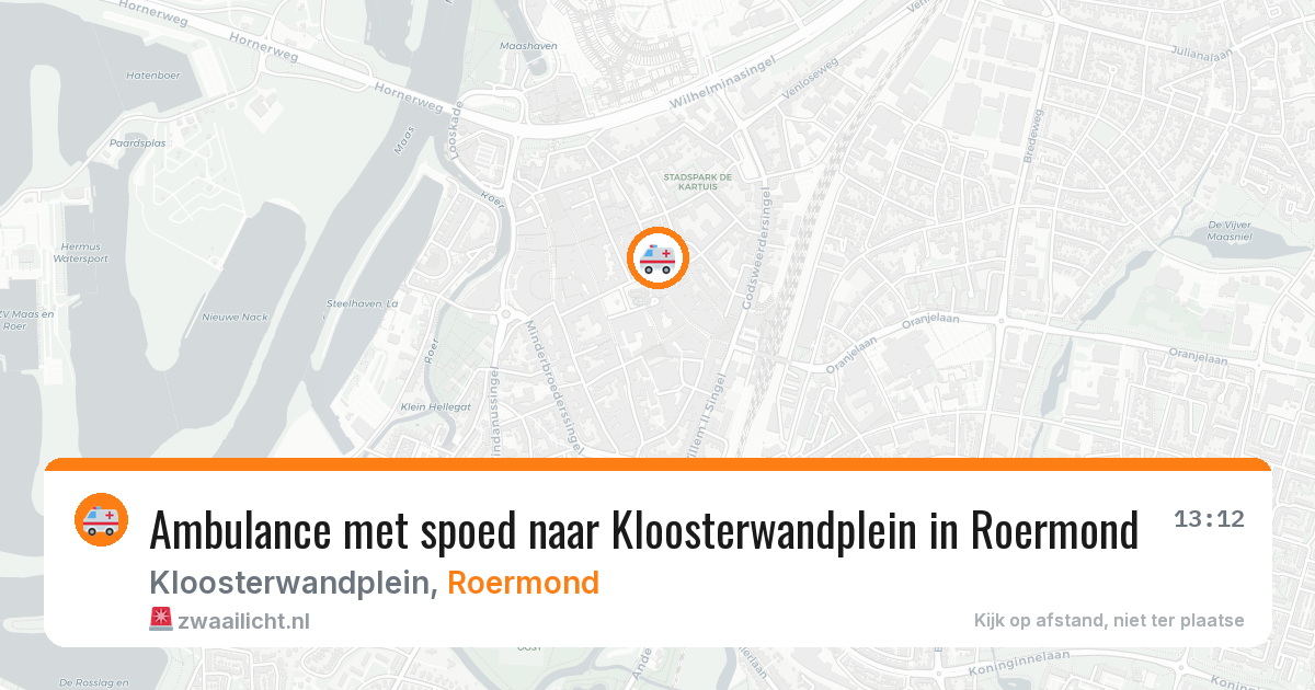 Ambulance met spoed naar Kloosterwandplein in Roermond — 21 jan 2026