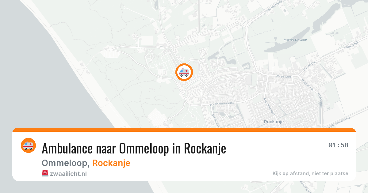 Ambulance naar Ommeloop in Rockanje — 22 apr 2026