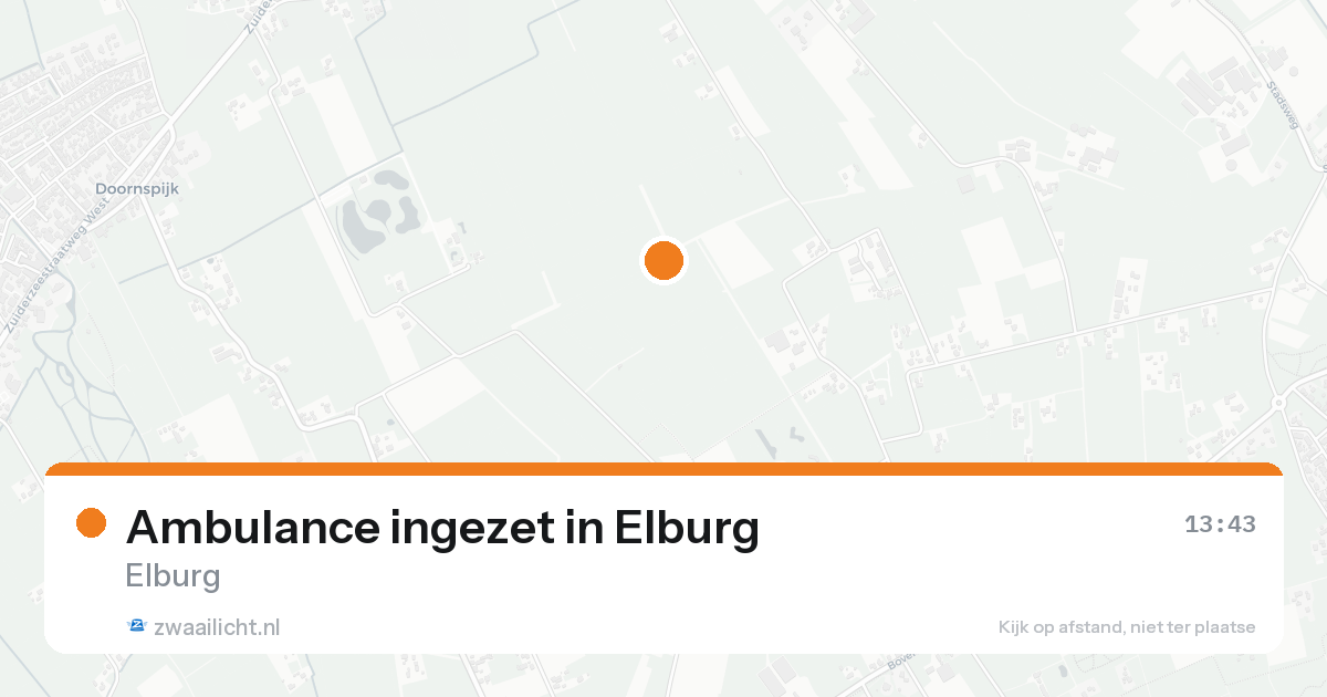 Ambulance ingezet in Elburg — 30 jan 2026