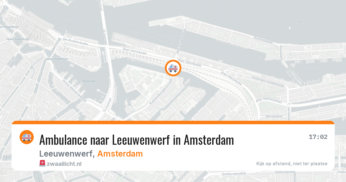 Ambulance naar Leeuwenwerf in Amsterdam — 24 jun 2026