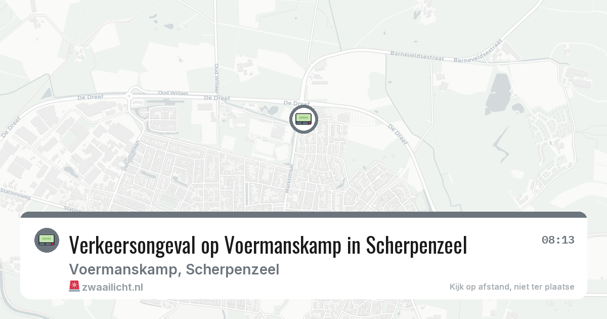Verkeersongeval op Voermanskamp in Scherpenzeel — 7 apr 2026
