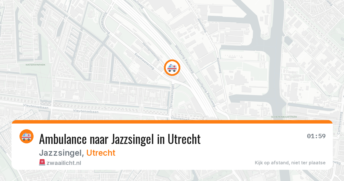 Ambulance naar Jazzsingel in Utrecht — 31 mei 2026