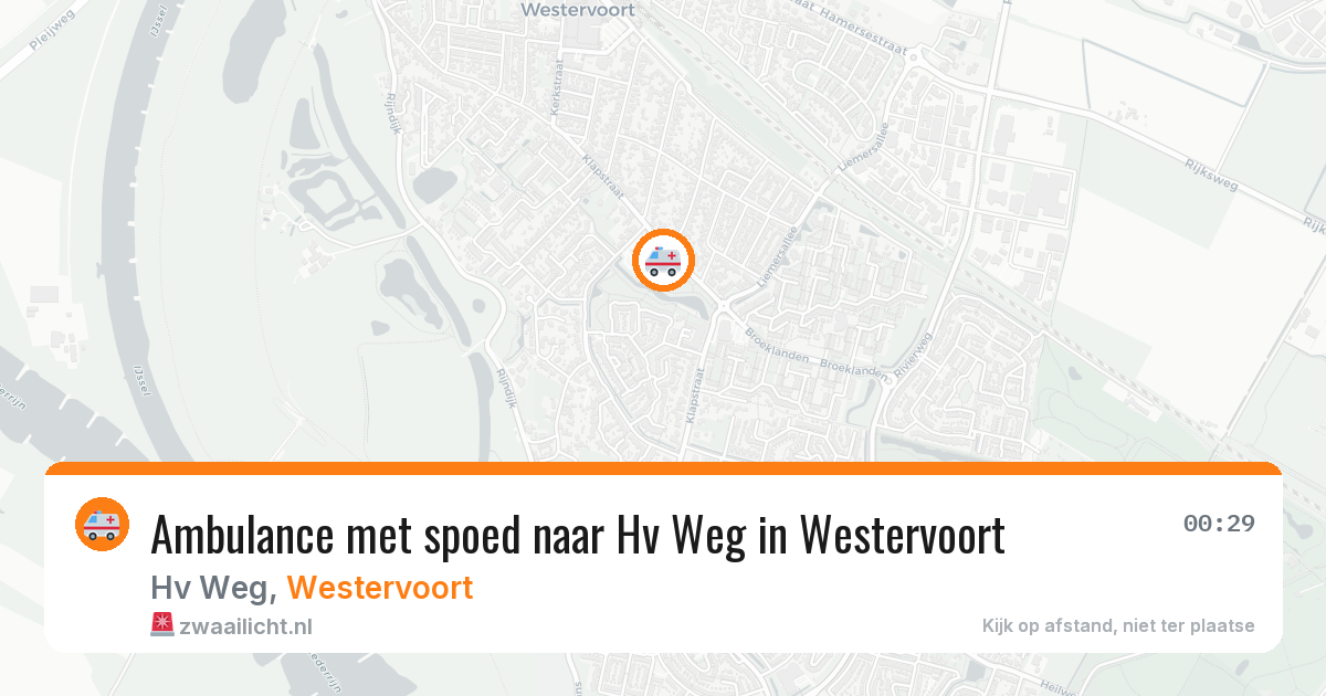 Ambulance met spoed naar Hv Weg in Westervoort — 7 aug 2026