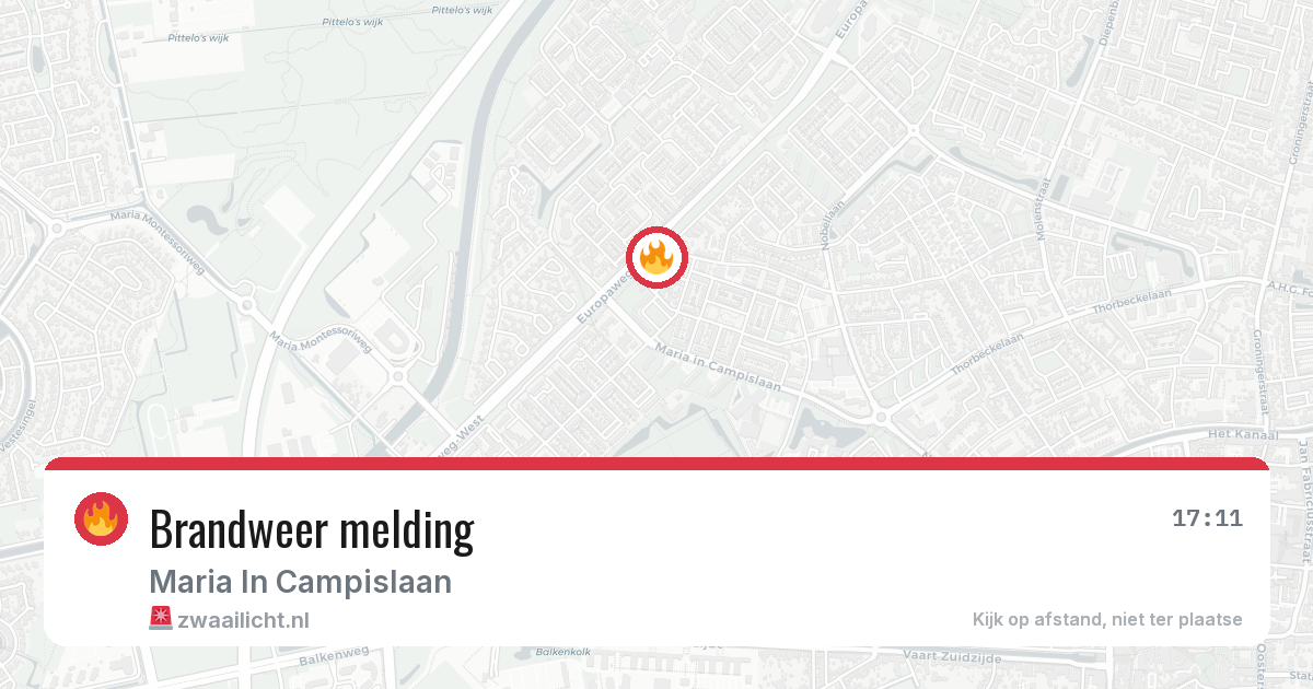 Brandweer melding — 26 apr 2026