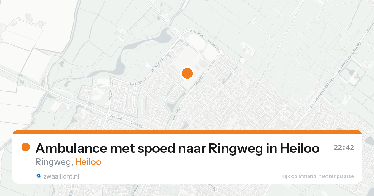 Ambulance met spoed naar Ringweg in Heiloo — 1 jun 2026
