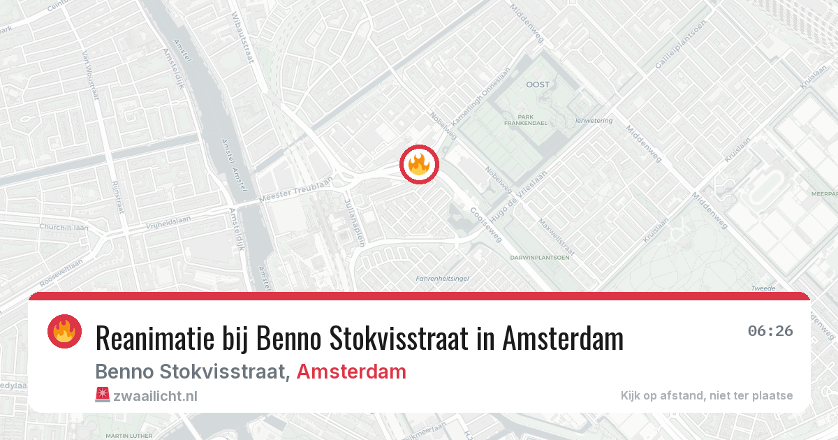 Reanimatie bij Benno Stokvisstraat in Amsterdam — 10 mei 2026