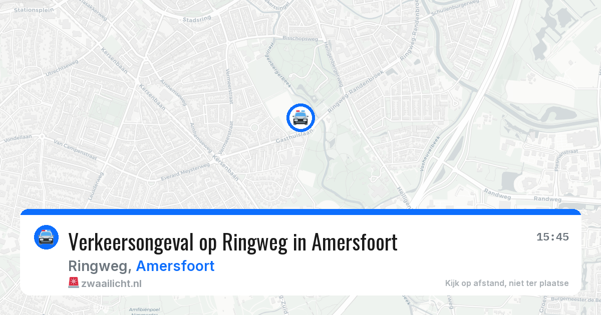 Verkeersongeval op Ringweg in Amersfoort — 18 apr 2026