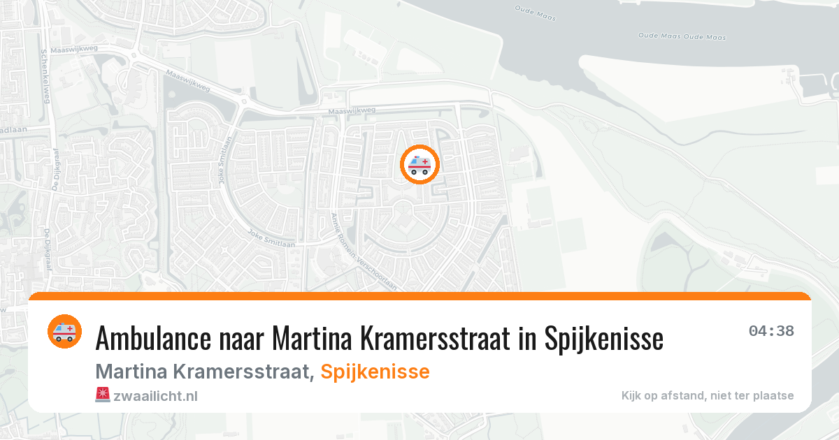 Ambulance naar Martina Kramersstraat in Spijkenisse — 2 aug 2026