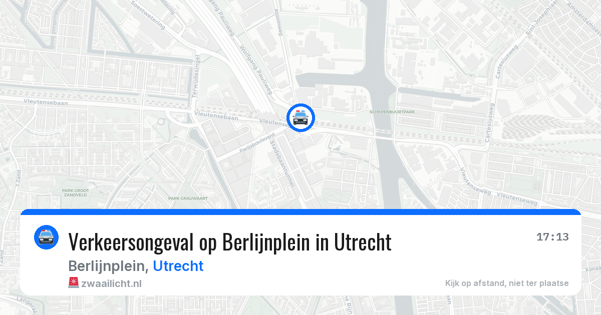 Verkeersongeval op Berlijnplein in Utrecht — 11 mei 2026
