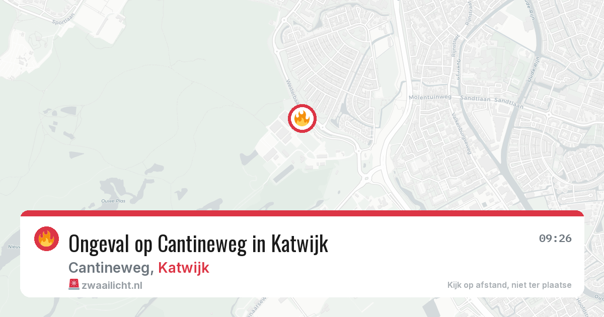 Ongeval op Cantineweg in Katwijk — 28 jun 2026