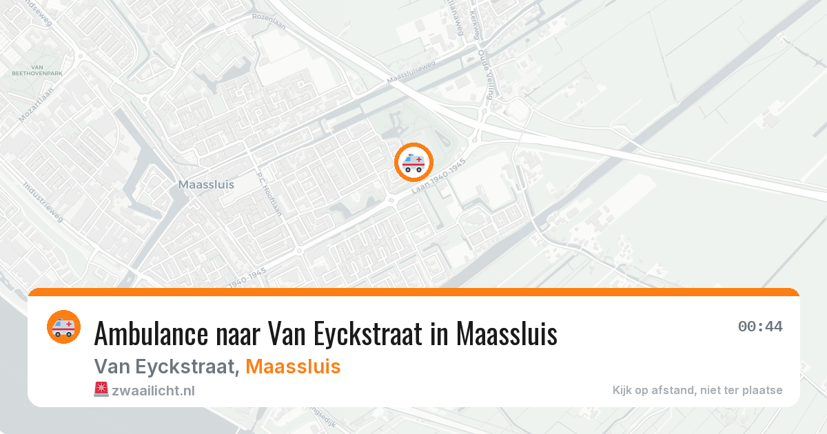 Ambulance naar Van Eyckstraat in Maassluis — 4 apr 2026