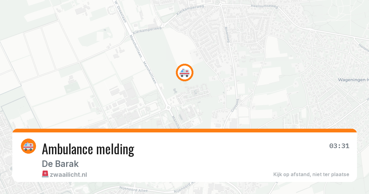 Ambulance melding — 7 apr 2026