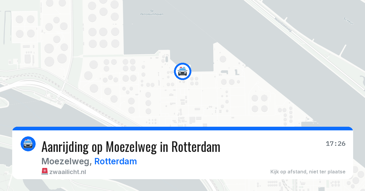 Aanrijding op Moezelweg in Rotterdam — 29 jul 2026