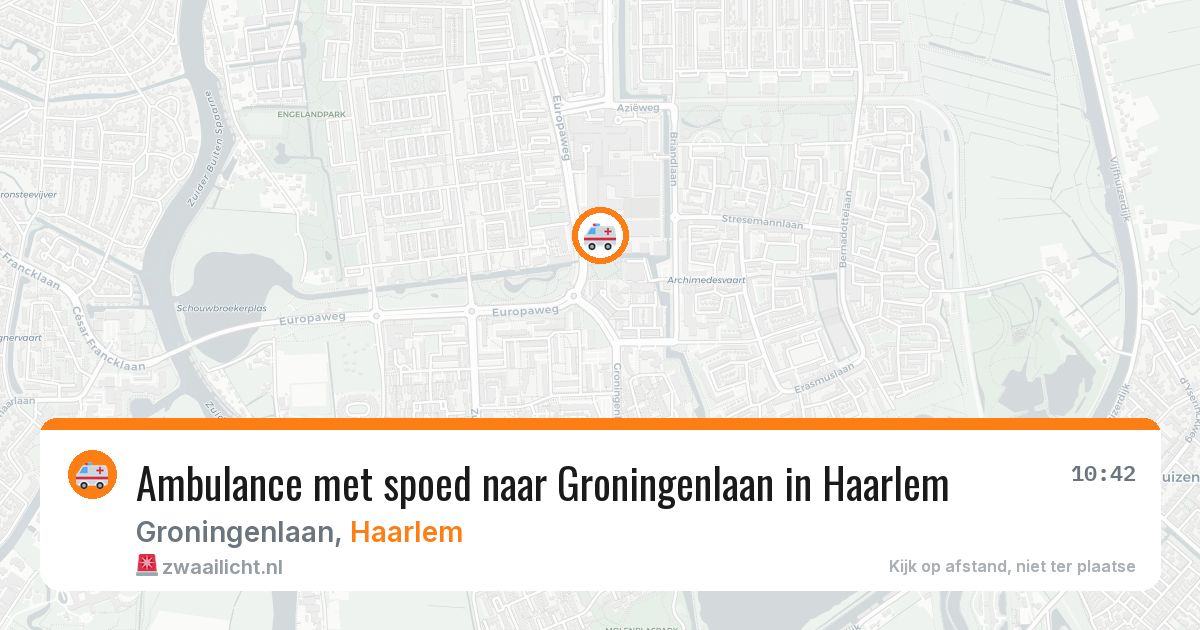 Ambulance met spoed naar Groningenlaan in Haarlem — 21 mei 2026
