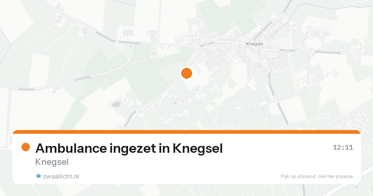 Ambulance ingezet in Knegsel — 19 aug 2026