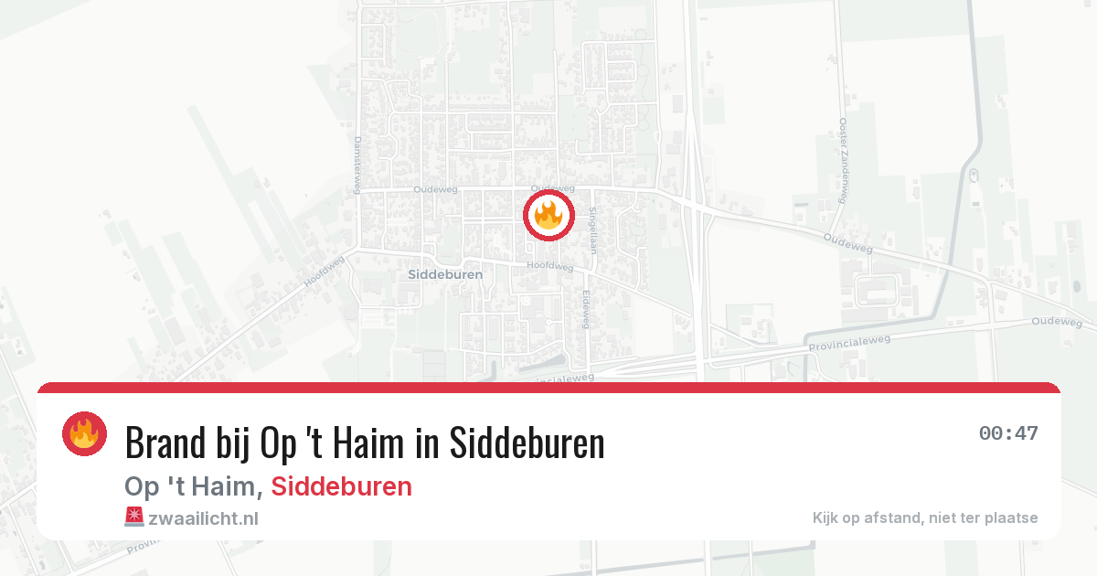 Brand bij Op 't Haim in Siddeburen — 9 jul 2026