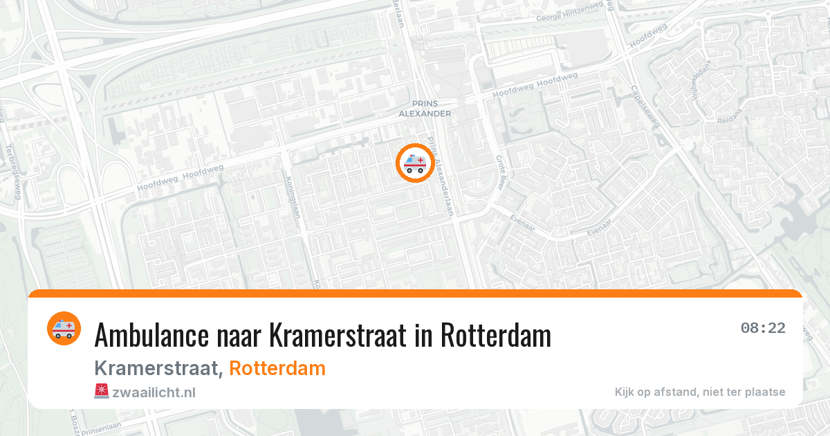 Ambulance naar Kramerstraat in Rotterdam — 12 jul 2026