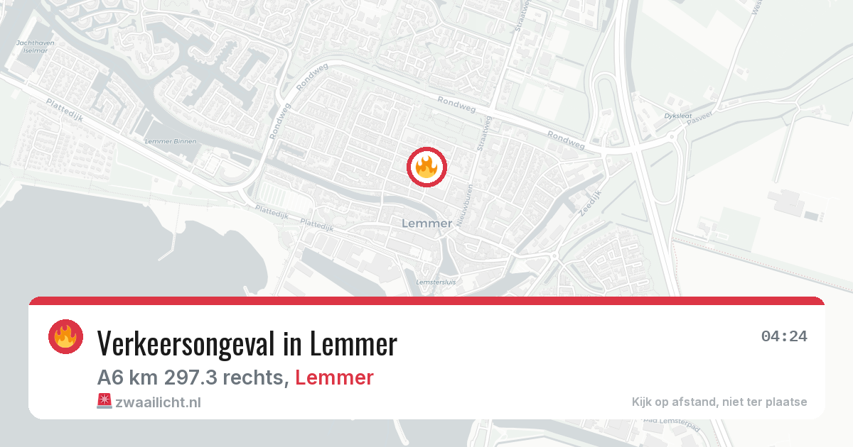 Verkeersongeval in Lemmer — 20 mrt 2026