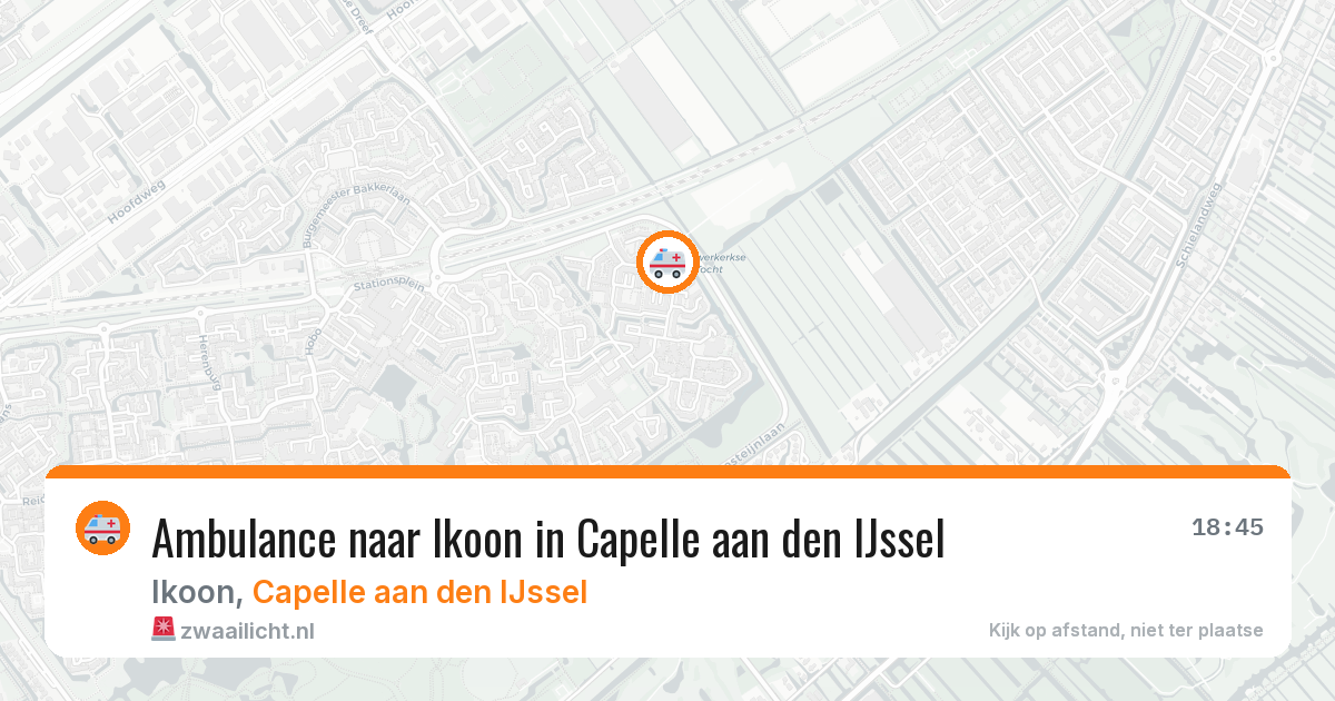Ambulance naar Ikoon in Capelle aan den IJssel — 1 jun 2026