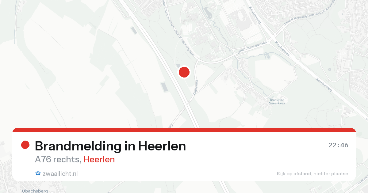 Brandmelding in Heerlen — 16 aug 2026
