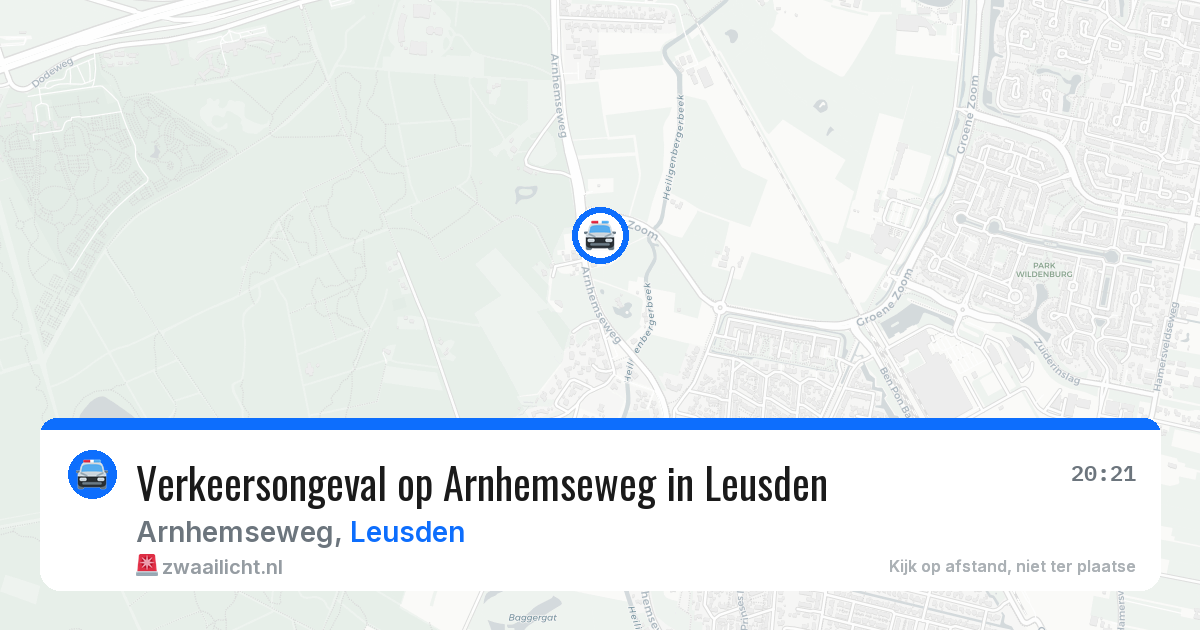 Verkeersongeval op Arnhemseweg in Leusden — 19 jul 2026