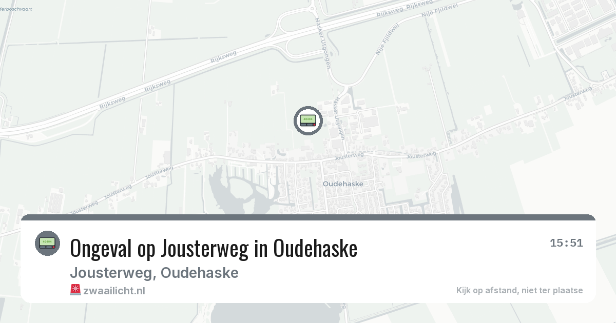 Ongeval op Jousterweg in Oudehaske — 20 feb 2026