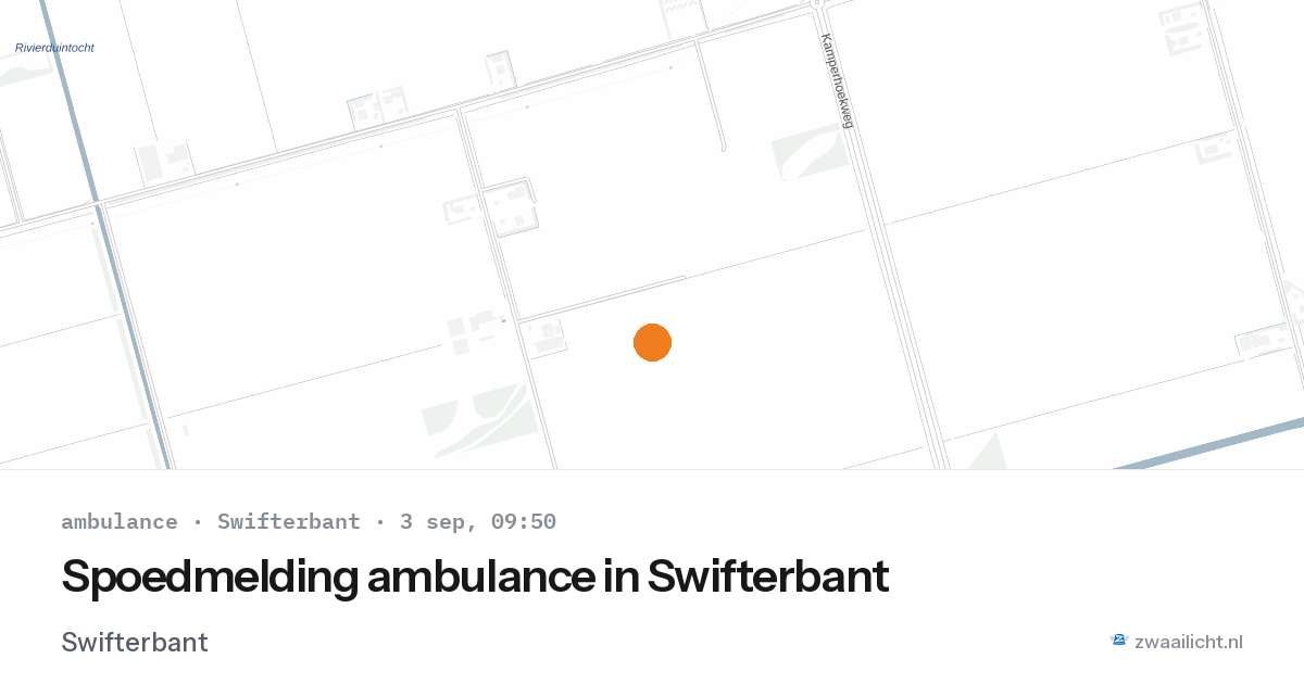Spoedmelding ambulance in Swifterbant — 3 sep 2026