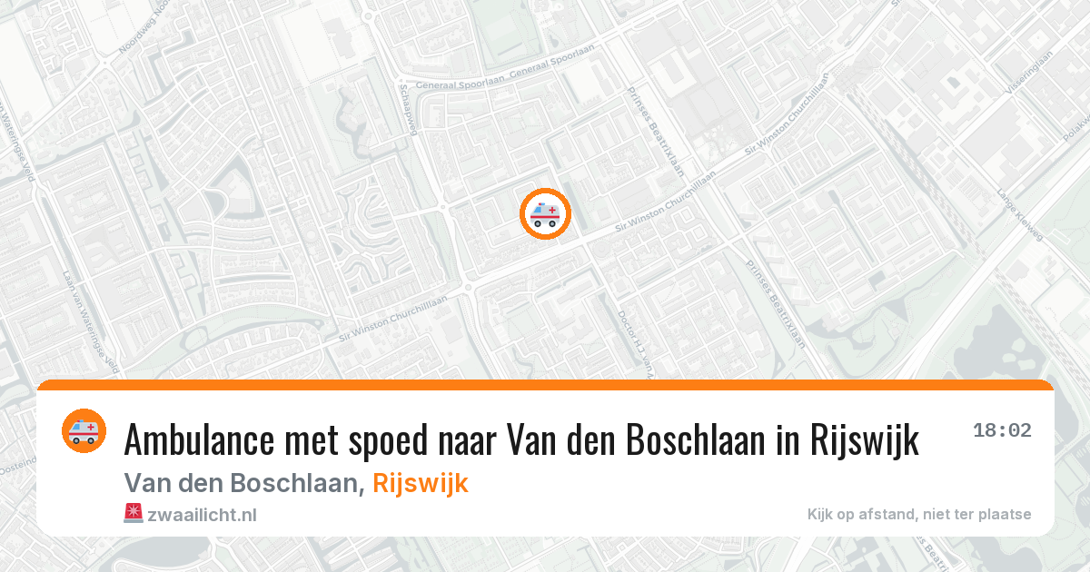 Ambulance met spoed naar Van den Boschlaan in Rijswijk — 15 jun 2026
