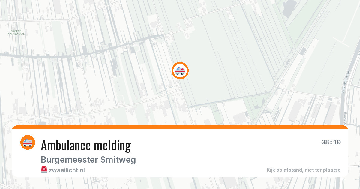 Ambulance melding — 8 jun 2026