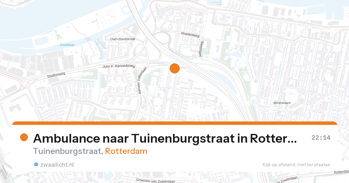 Ambulance naar Tuinenburgstraat in Rotterdam — 28 aug 2026