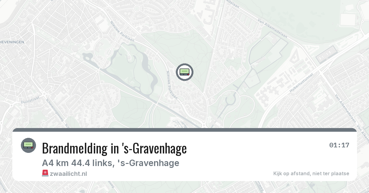 Brandmelding in 's-Gravenhage — 9 feb 2026