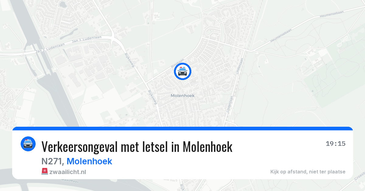 Verkeersongeval met letsel in Molenhoek — 30 mei 2026