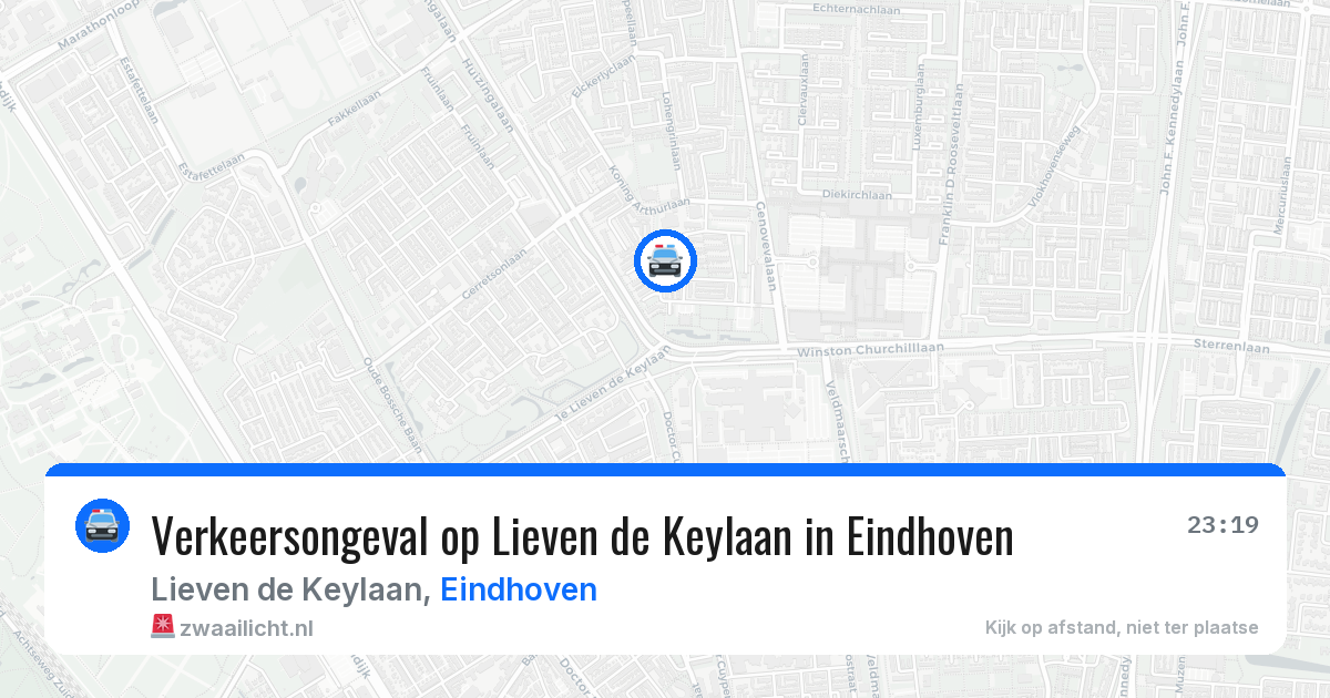 Verkeersongeval op Lieven de Keylaan in Eindhoven — 28 jul 2026