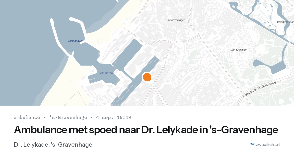 Ambulance met spoed naar Dr. Lelykade in 's-Gravenhage — 4 sep 2026