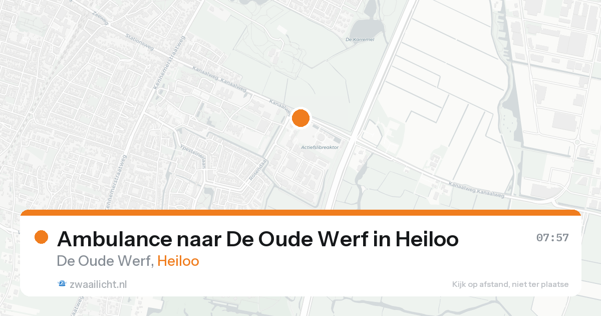 Ambulance naar De Oude Werf in Heiloo — 16 aug 2026