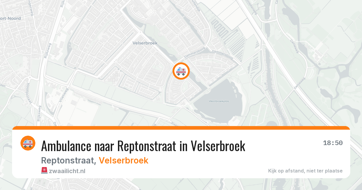 Ambulance naar Reptonstraat in Velserbroek — 31 mrt 2026