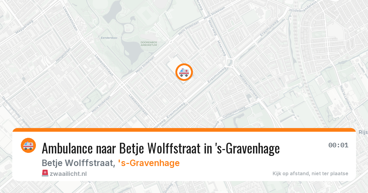 Ambulance naar Betje Wolffstraat in 's-Gravenhage — 29 jan 2026