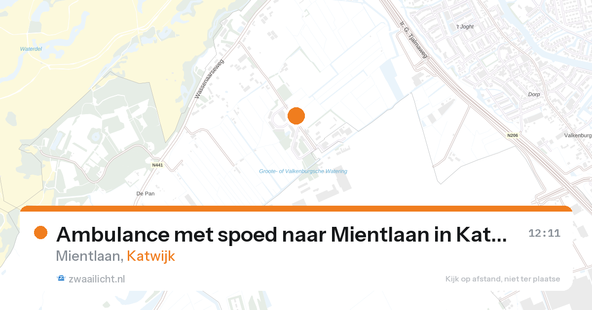 Ambulance met spoed naar Mientlaan in Katwijk — 13 apr 2026