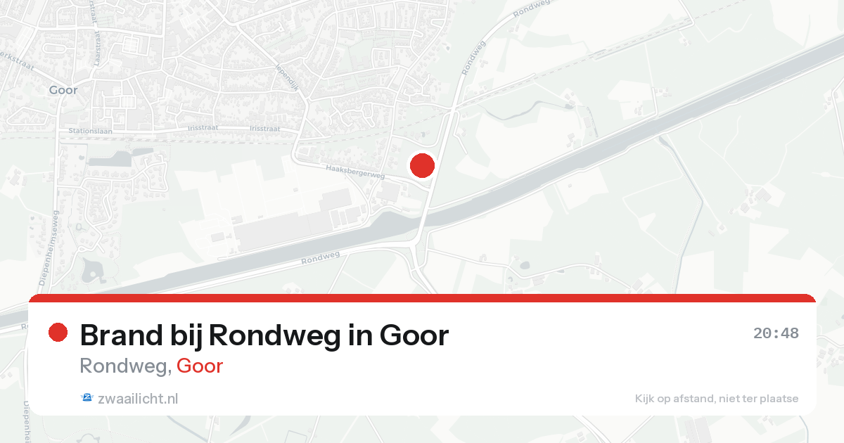 Brand bij Rondweg in Goor — 9 aug 2026