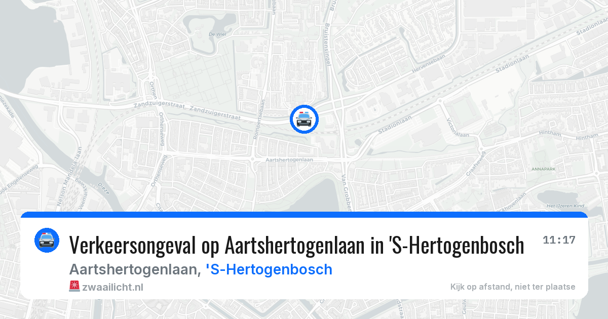 Verkeersongeval op Aartshertogenlaan in 'S-Hertogenbosch — 12 aug 2026