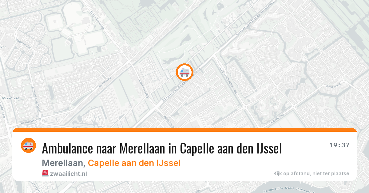 Ambulance naar Merellaan in Capelle aan den IJssel — 4 jun 2026