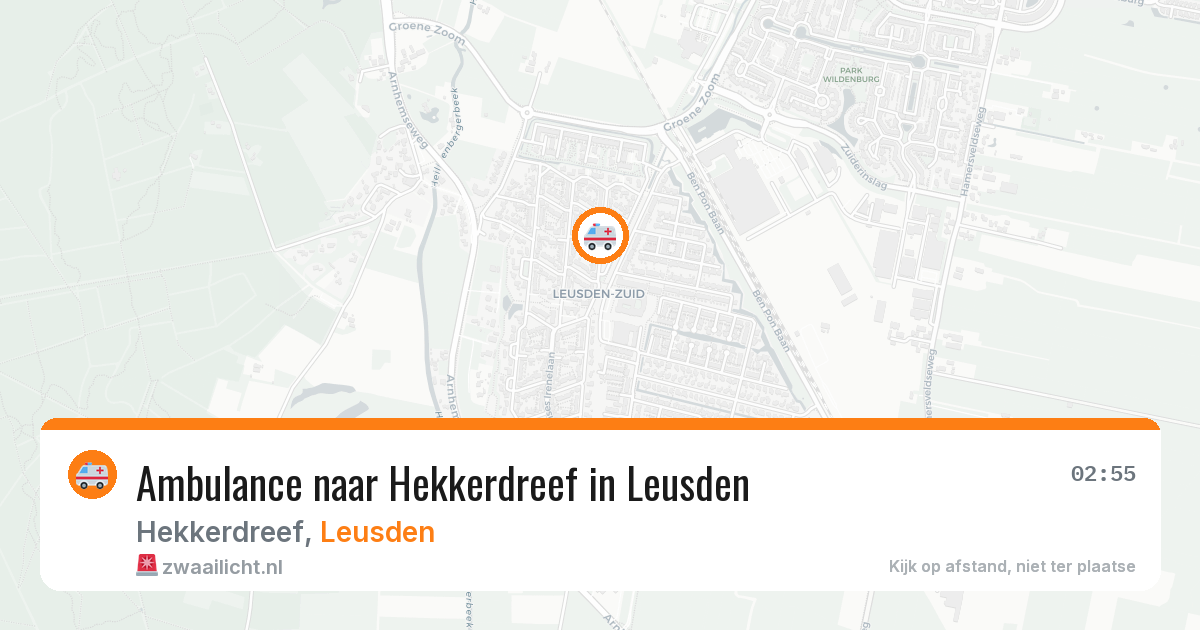 Ambulance naar Hekkerdreef in Leusden — 19 jul 2026