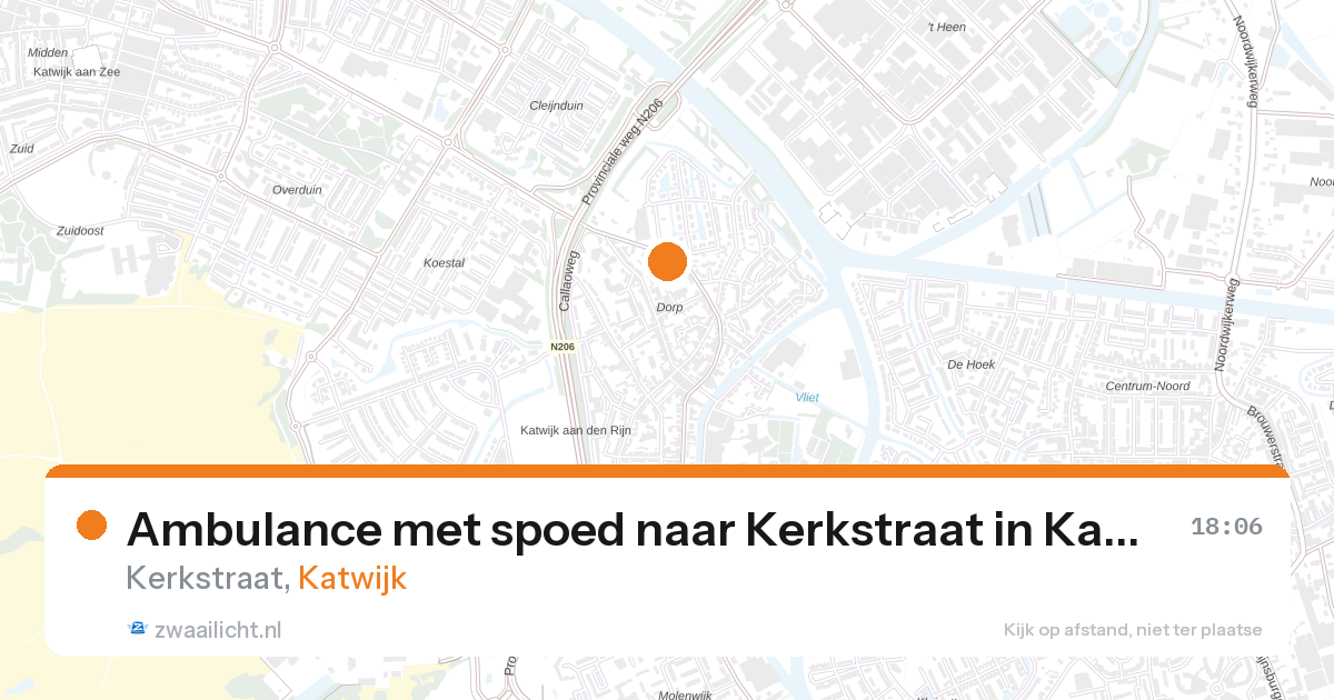 Ambulance met spoed naar Kerkstraat in Katwijk — 7 apr 2026