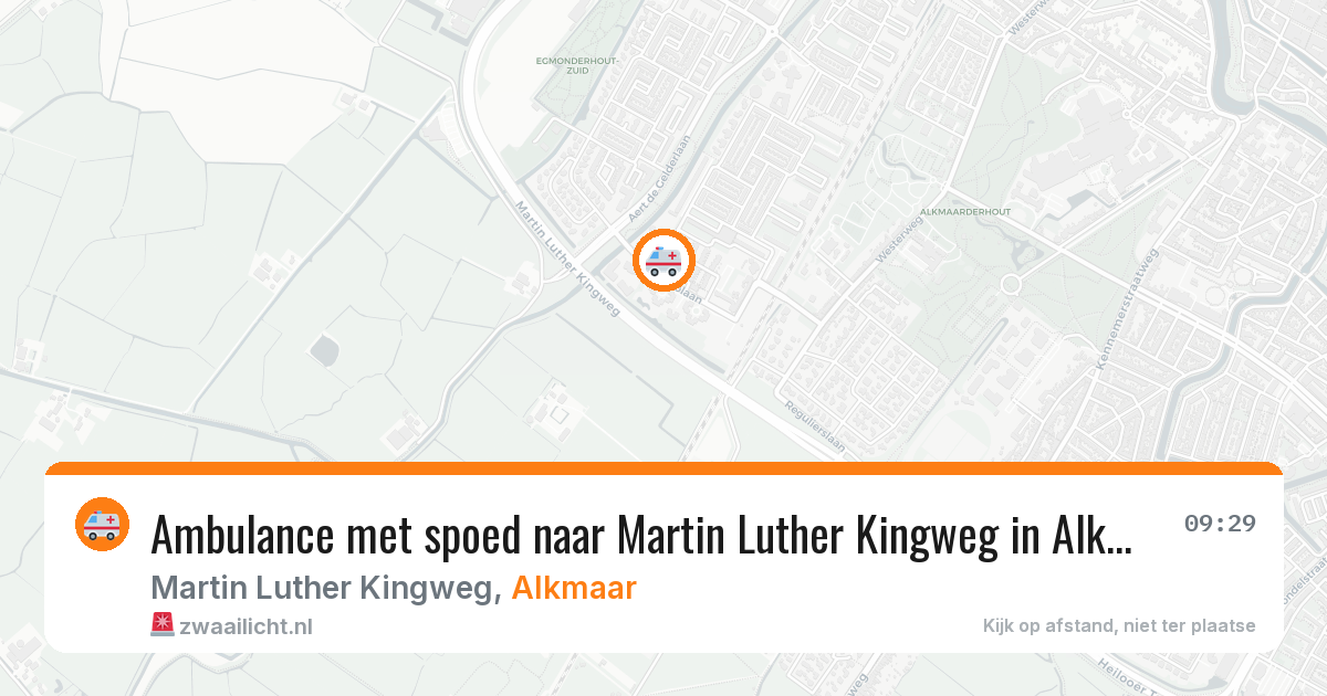 Ambulance met spoed naar Martin Luther Kingweg in Alkmaar — 4 aug 2026
