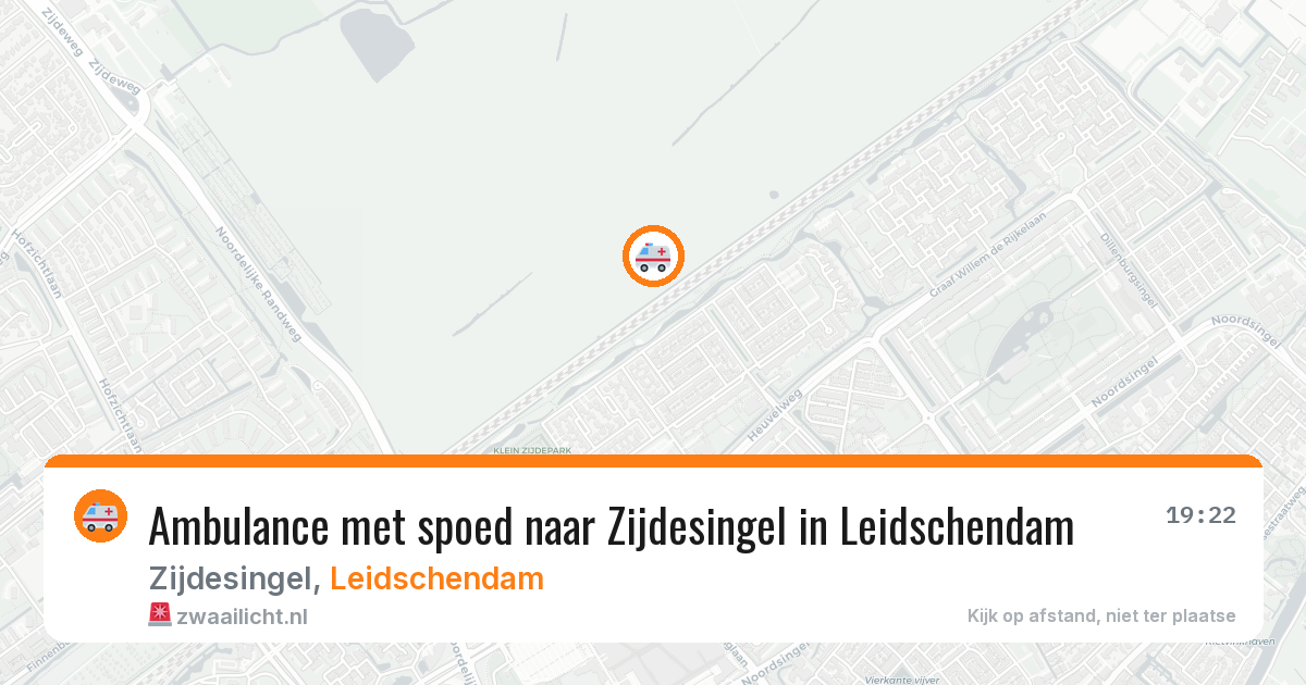Ambulance met spoed naar Zijdesingel in Leidschendam — 24 mrt 2026