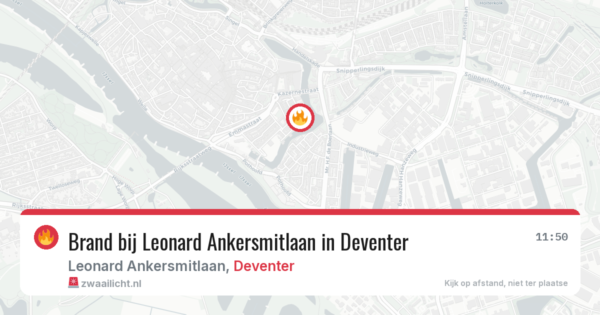 Brand bij Leonard Ankersmitlaan in Deventer — 15 jun 2026