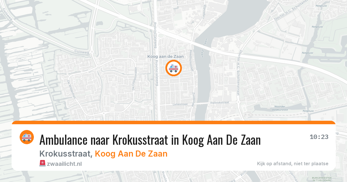 Ambulance naar Krokusstraat in Koog Aan De Zaan — 12 aug 2026