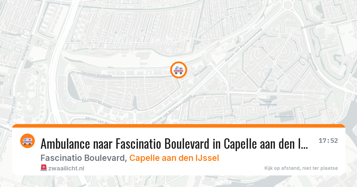 Ambulance naar Fascinatio Boulevard in Capelle aan den IJssel — 6 jul 2026